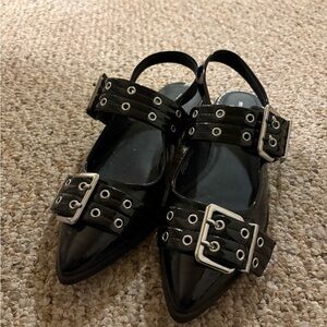 Madden Girl Black Flats